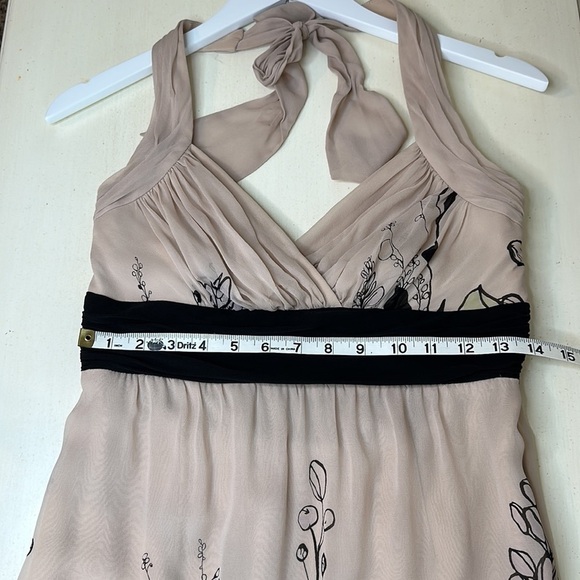 MaxAzria 100% Silk Halter Dress size 8 - Picture 14 of 15